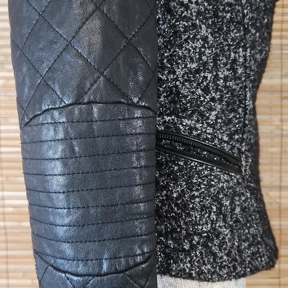 Tweed & Leather Motorcycle Jacket - Picture 6 of 10